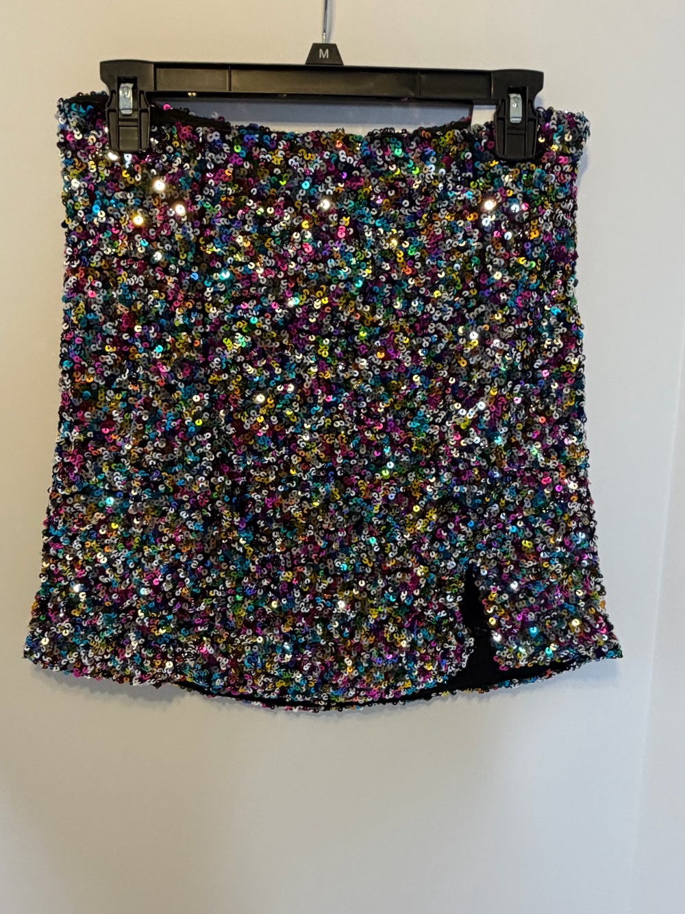 Multicolor Sequin Mini Skirt - Sparkling Party Style